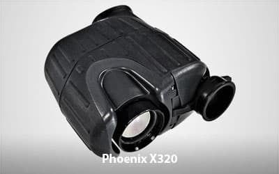 Angle View of Visimid Phoenix X320/X640 Handheld Thermal Scope