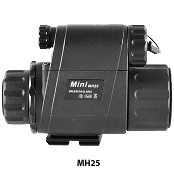 Side view of a InfiRay Outdoor MINI MH25 multi-function thermal imager.