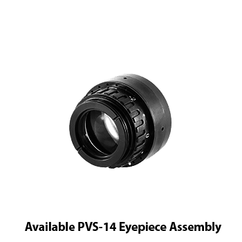 Photo showing InfiRay Outdoor MINI PVS-14 eyepiece assembly.