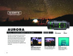 SiOnyx Aurora Data Sheet (PDF)
