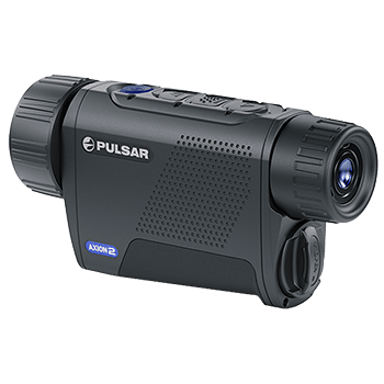 Side angle of a Pulsar Axion 2 XQ35 thermal monocular.