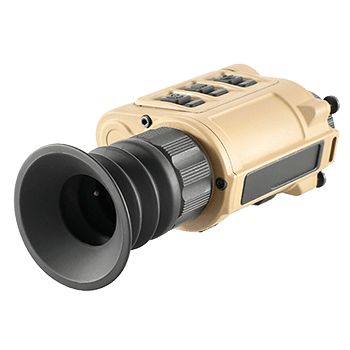 Angle view of a InfiRay Outdoor RICO MICRO RH25 Multi-Purpose Thermal Monocular.