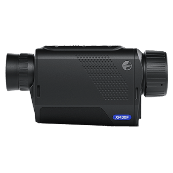 Side view of a Pulsar Axion XM30F compact thermal monocular.