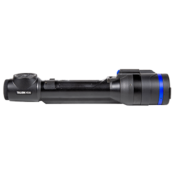 Side view of a Pulsar Talion XQ38 thermal riflescope.