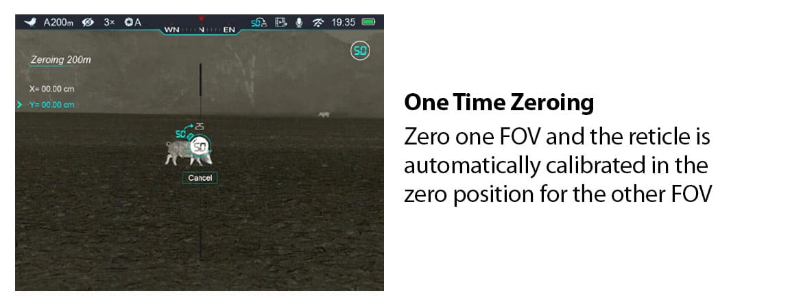 Image showcasing the one time zeroing feature.